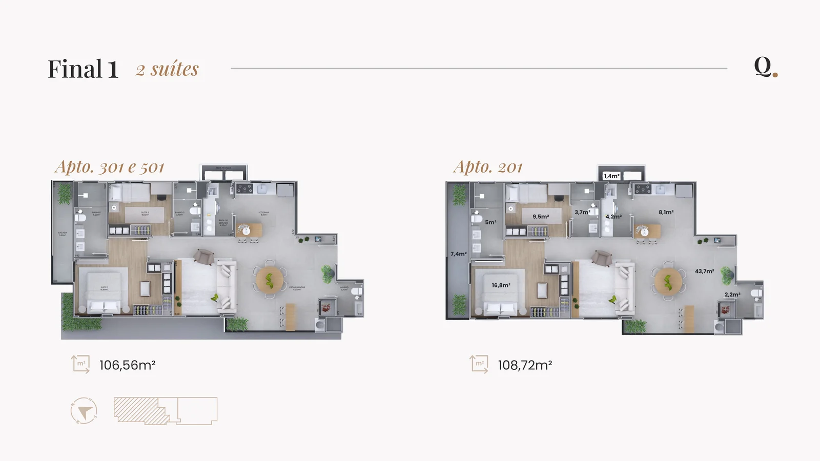 Planta Apartamento Tipo 2
