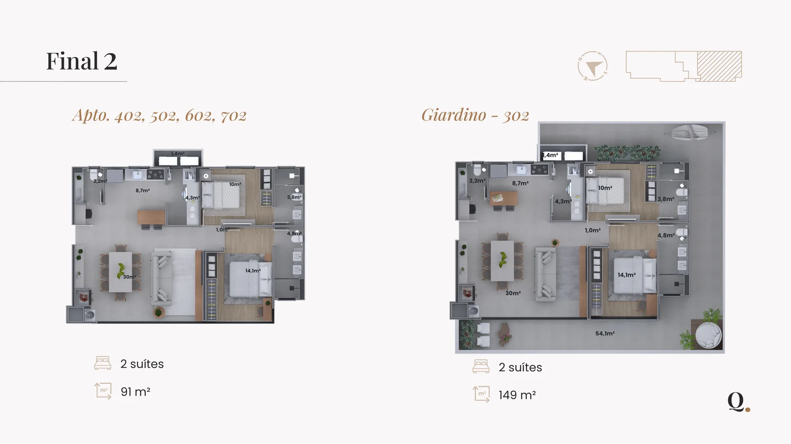 Planta Apartamento Tipo 3