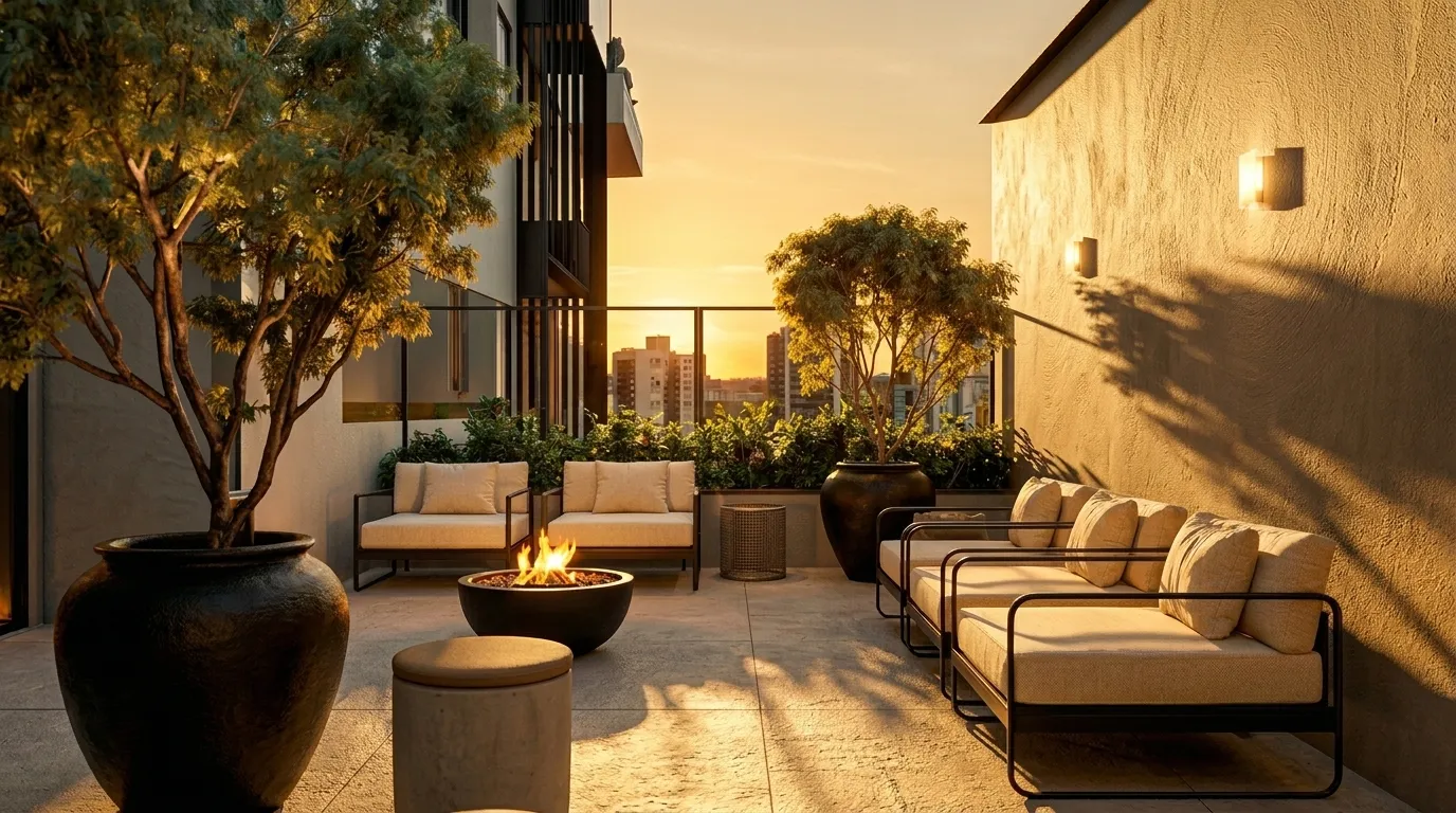 Quantum - Terraço com Fire Pit